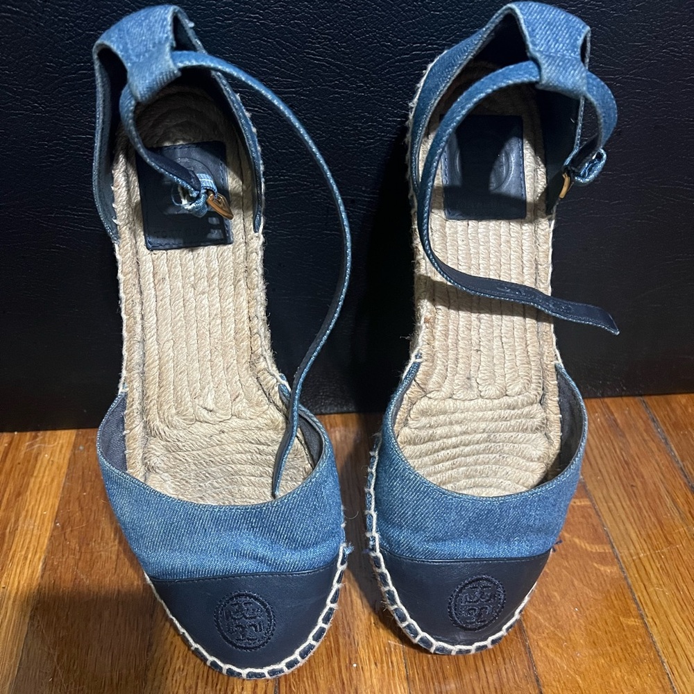 Tory Burch Blue Espadrilles